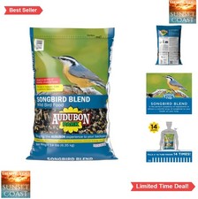 Songbird Blend Wild Bird Food 14 Pound Bag For Outside Feeders Attracts Finches