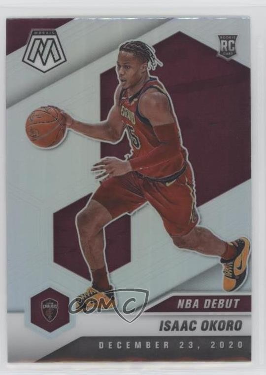 2020-21 Panini Mosaic NBA Debut Silver Prizm Isaac Okoro #271 Rookie RC 01sb