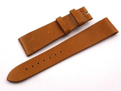 Genuine Brown Leather Strap Band 20/16mm Handmade Excellent Quality Casual Strap