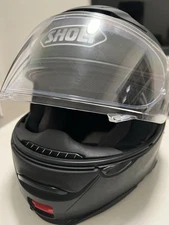 Black Shoei Neotech 2  XS Helmet With Sena SRL2 Installed