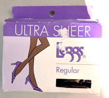 Leggs Ultra Sheer Regular Med/Tall Coffee sheer toe 01922 NIB
