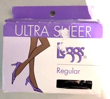 Leggs Ultra Sheer Regular Med/Tall Coffee sheer toe 01922 NIB
