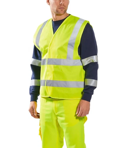 25 Pack High Visibility Safety Vests /w Silver Reflective Stripes Large Size - Picture 7 of 7