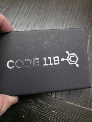 CODE 118 WALLET Black New In Box.   Awesome Item 