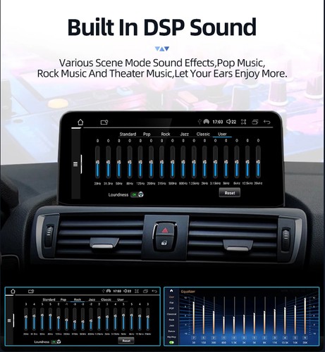 10,25" Android 14 CarPlay Autoradio Navi DAB+ GPS für BMW 1/2er F20 F21 F23 NBT - Bild 11 von 17