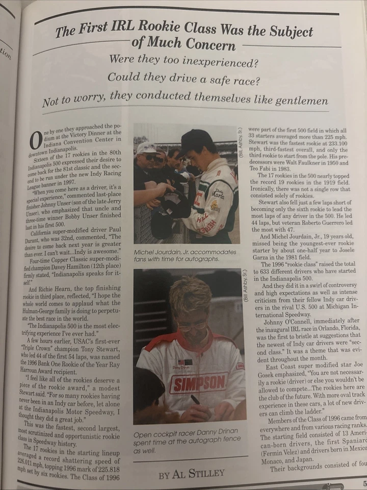 1996 Indianapolis 500 Mile Race Yearbook - Image 4 of 4