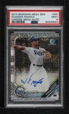 2019 Bowman Mega Box Chrome Mojo Auto Wander Franco #BMA-WF PSA 9 MINT Auto