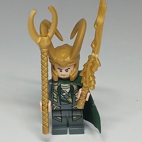LEGO Loki Minifigure Marvel Super Heros with Staff 6868 6869 6867