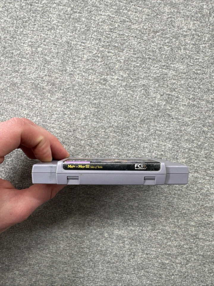 Might & Magic III Isles of Terra (Super Nintendo SNES) - Tested - Authentic - Image 4 of 4