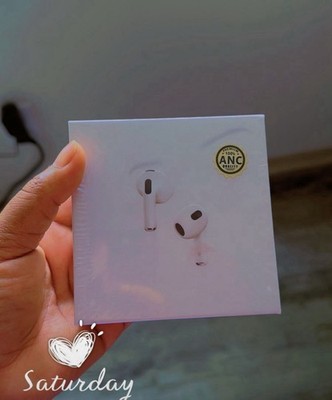 Apple AirPods Pro White In-Ear Earbuds, Active Noise Cancellation (ANC)