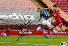 RICHARLISON SIGNED EVERTON 12X8 ANFIELD DERBY WIN PHOTO (ACG CERT AG18155)
