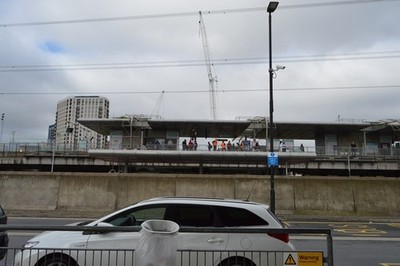 Foto 6x4 Canning Town Bahnhof Pappel\/TQ3780 um 2016