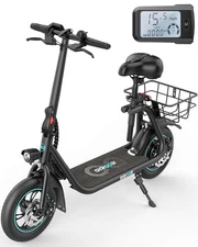 Gyroor Electric Scooter for Adults with Seat, 20/25 Miles Range 450W