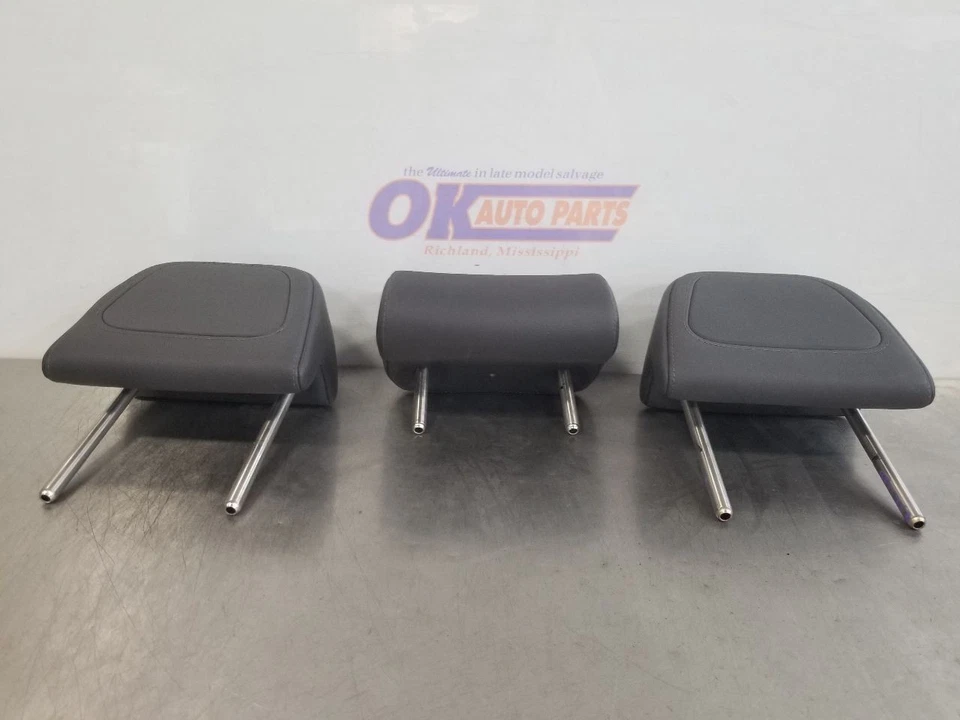 08 2008 VOLKSWAGEN VW R32 ЗАДНИЙ ВТОРОЙ РЯД ПОДГОЛОВНИК КОМПЛЕКТ ЧЕРНАЯ КОЖА - Изображение 2 из 4