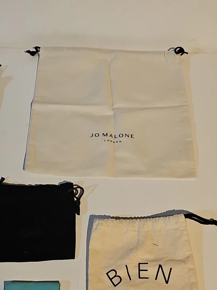 Lote de 5 bolsas antipolvo de diseño varios tamaños usadas estado Tiffany Foto 4 de 4