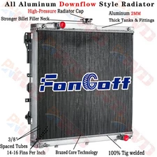 4 Row Radiator for 2007-2013 Toyota Tundra/2008-2014 Toyota Sequoia 4.6L 5.7L V8