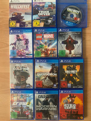 PlayStation 4 & 5 Spiele Sammlung, Action, Shooter, USK 18, VR, Call of Duty