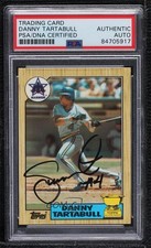 PSA/DNA 1987 Topps Tiffany Danny Tartabull PSA/DNA Authentic Card & Auto 2k2
