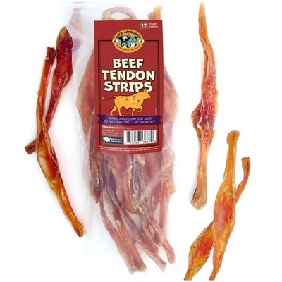 Beef Tendons for Large Dogs & Medium Breeds - Digestible Chews & Dog Treats f...