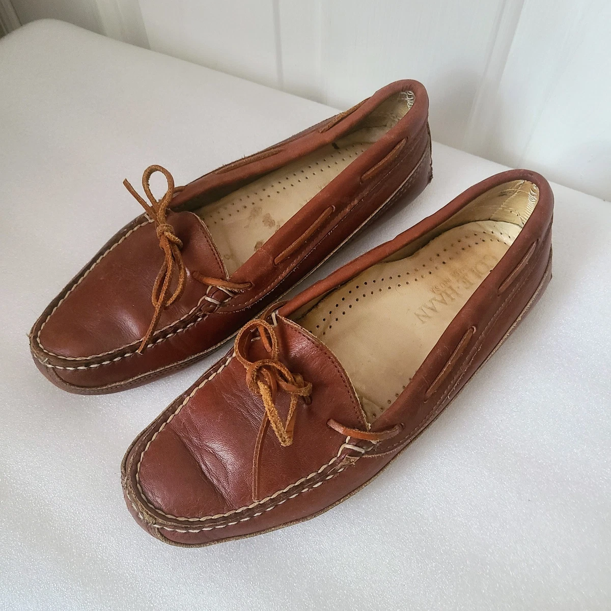 Leather Sole Moccasins In Men display picture 3