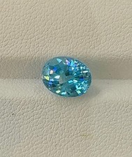 4.11ct Dazzling 100 Natural Blue Zircon Loose Gemstone