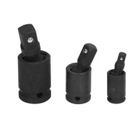 3PCS Universal Joint Socket Adapter 1/2 1/4 3/8 Drive Impact Adapter Socket