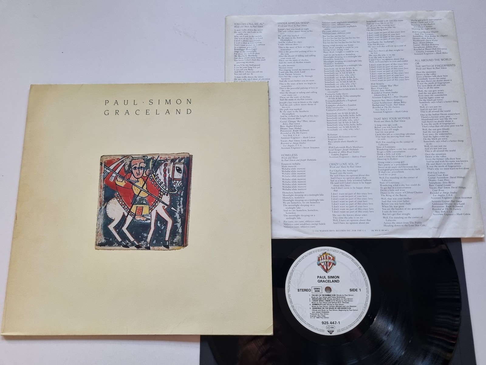 Paul Simon - Graceland Vinyl LP Europe