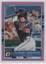 2017 Panini Donruss Optic Rated Rookies Pink Prizm Dansby Swanson #33 0dm