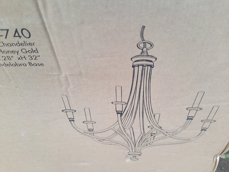 Люстра Minka Lavery Covent Park 6 ламп 28 дюймов медовое золото - 1096-740 - Изображение 4 из 4