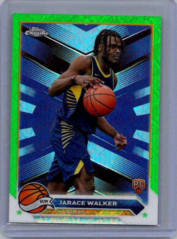 2023-24 Topps Chrome #151 Jarace Walker Green Logo Refractors