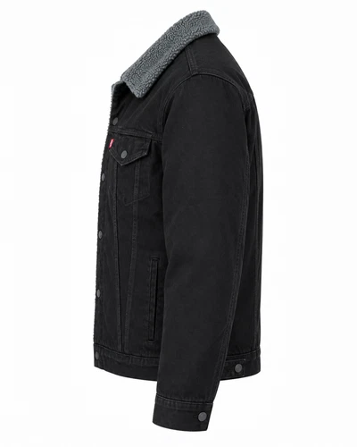 Levi's Men's Premium Sherpa Lined Denim Trucker Jacket Big & Tall image 3