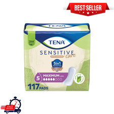 Tena Sensitive Care Maximum Absorbency Long Incontinence Pads for Women, 117 Ct