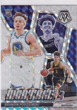 2023-24 Panini Mosaic Basketball Brandin Podziemski Montage White /25 #27 NB