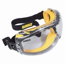 1 PR. DeWalt DPG82-11 CLEAR ANTI FOG Protective Over Glasses Safety Goggles Z87