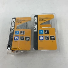Lot of 2 BOSTITCH Finish Nails Angled 15GA 2-Inch 50MM Indoor 1000PK FN1532-1M
