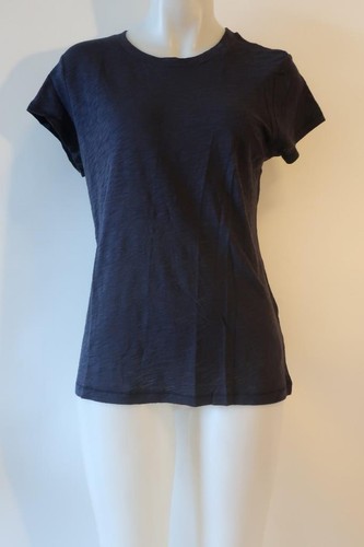 Neu mit Etikett Goldie schwarzes kurzärmliges Damen-T-Shirt mit Rundhalsausschnitt Oberteil L *