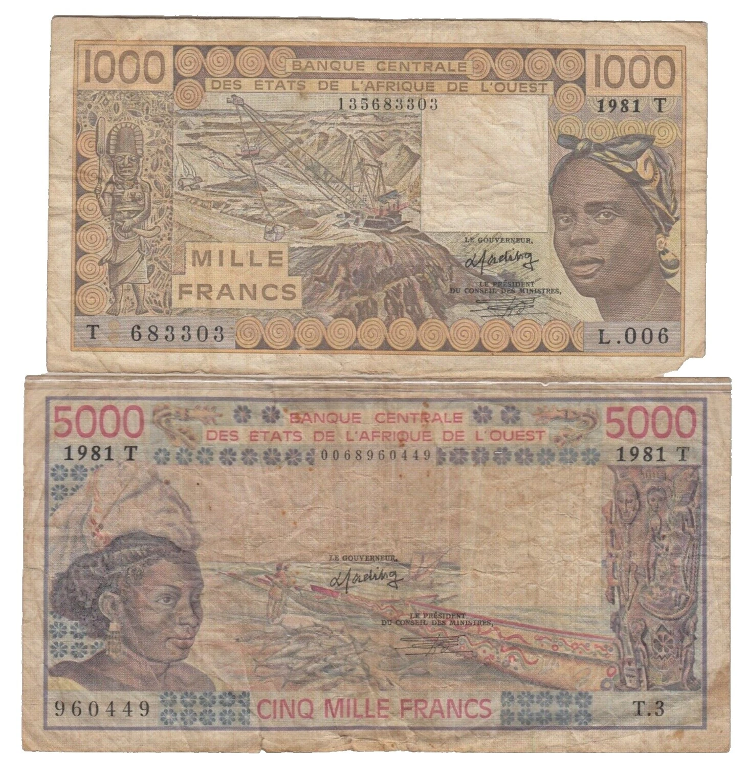 Uncertified African Paper Money