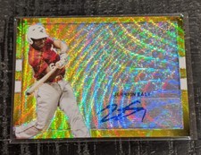 2018 Leaf Perfect Game National Showcase Jerrion Ealy 1/2 Autograph PG GOLD WAVE