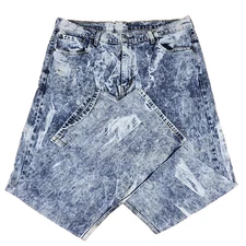 Levi's 569 Jeans Mens 38 Blue Acid Wash Loose Straight Baggy Denim 38x33