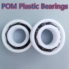 POM Plastic Bearing Double Seal Glass Ball Thin-walled Bearings ID 10/12/17-40mm