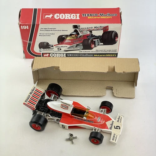 Vintage Boxed Corgi 191 Texaco Marlboro McLaren Formula 1 M23 F1