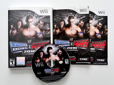 WWE SmackDown vs. Raw 2010 Featuring ECW (Nintendo Wii, 2009) Complete CIB