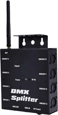DMX512 Wireless Lighting Signal Amplifier XLR DMX Splitter Distributor Signal De