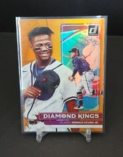Ronald Acuna Jr. Orange Diamond Kings 2022 Panini Donruss Baseball #16