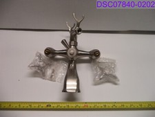 Kingston Brass Victorian Wall Mount Brushed Nickel Clawfoot Bath Faucet Silver