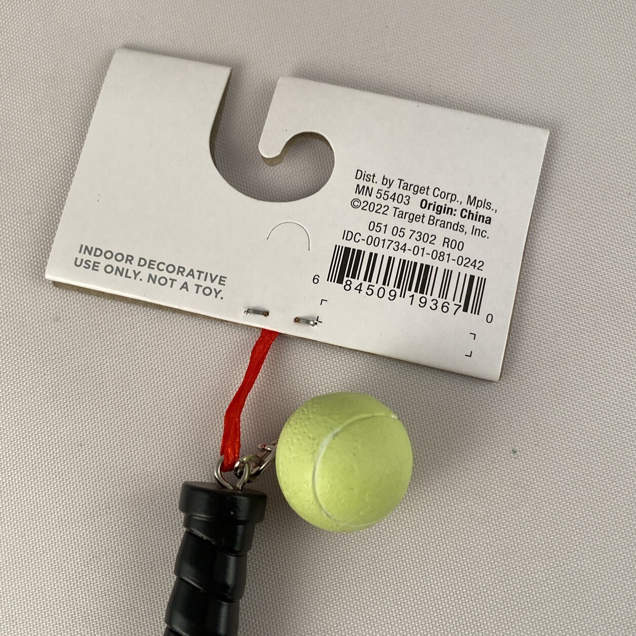 WONDERSHOP TARGET Tennis Racquet Racket Ornament NEW