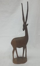 Soprammobile antilope africana in legno 45 cm arredamento arredo collezionismo