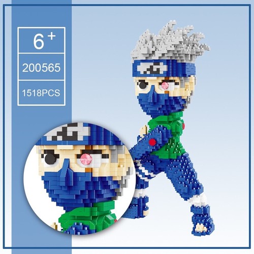 1518 Pcs Kakashi Hatake Magic Blocks Set Mini Building Blocks Challenging Game - Picture 3 of 5