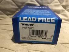 BRAND NEW Watts 1/2 Lf70a-F Mixing Valve,Lead Free Brass SHIPS FREE