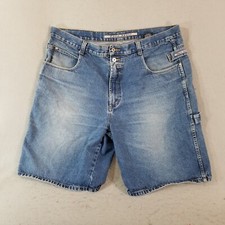 Paco Sport denim carpenter shorts men's 44x11 blue hip hop Urban Vintage 90's
